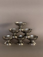 6 Eisbecher aus Edelstahl