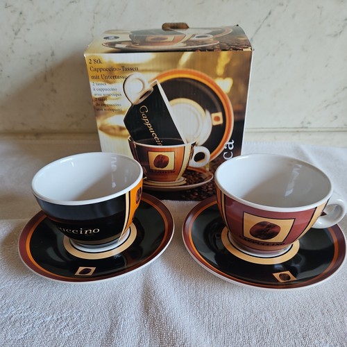 Cappuccino porzellan tasse - porzellan,
