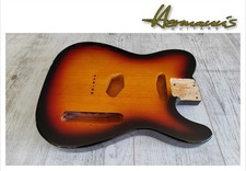 Tele Roasted Swamp Ash Body, 3-teilig, Finish 3 Tone Sunburst, Gewicht  2,72 kg