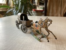 Zinnfigur Pferdegespann mit