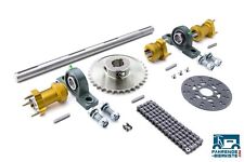 Fahrende Bierkiste Hinterachse 600 mm Edelstahl 36Z SET PRO / Drift Trike