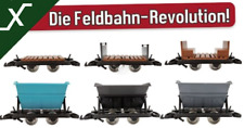 Kipplore Grubenhunt Feldbahnwagen div Farben und Formen Spur-G Steck-Bausatz