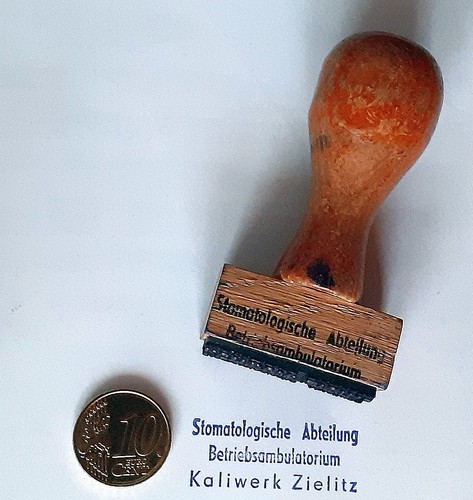 Alter ddr stempel - (s45),