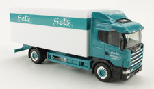 Scania 124 L Koffer-LKW "Setz Dintikon" Herpa 1:87 H0 ohne OVP [ME4-F7]
