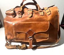Vintage Rugged Leather Duffle