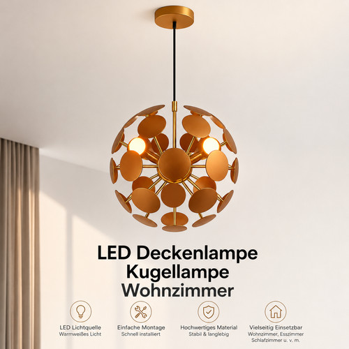 Led hängeleuchte sputnik - hängeleuchte,