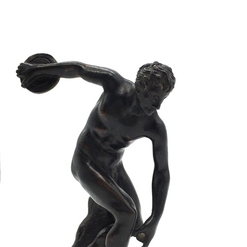 Diskuswerfer bronze skulptur - diskuswerfer,