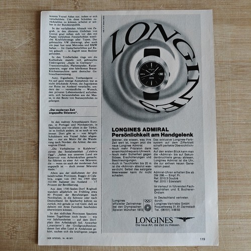 Longines admiral 1971 vintage - longines,