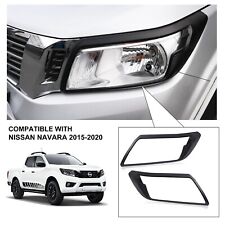  für Navara NP300 D23 2015-2020 Kunststoff Scheinwerfer Abdeckung Blenden Zubehö