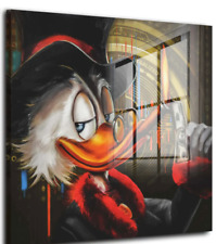 Acrylglasbild Dagobert Wandbild Luxus  Pop Art Poster Deko 100 x100 cm