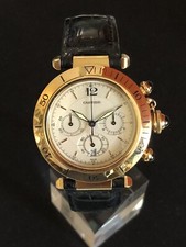 Cartier Pasha Chronograph 750/-Gold Ref.: 0960/1 38mm,Top !