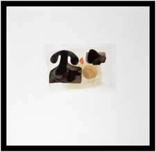 Julius Bissier Poster Kunstdruck Bild im Alu Rahmen 12. Feb. 64 50x50cm Neu