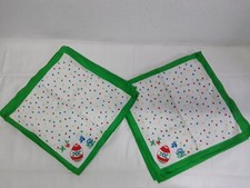 10 DDR Malimo Servietten Deckchen Ostern Geschirrtücher Osterei Stoff Ostalgie 