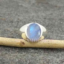 Blau Mondstein Kristall 925