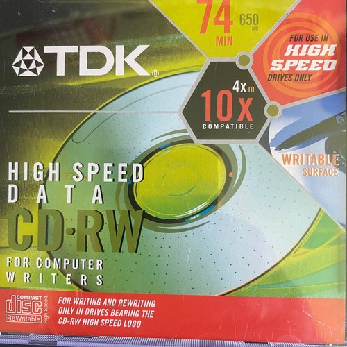 Tdk high speed - data, cd-rw