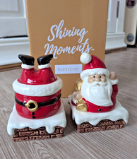 Partylite Weihnachts Deko Teelichthalter P93742 Coming to Town Santa Claus