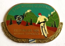 Plakette 3. ADAC Motorrad Geländefahrt Riedenburg 1980 Automobil Club München