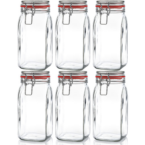 6er set vorratsgläser mit - set,