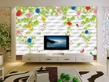 Bunt rose weiße wand 45 - rose,