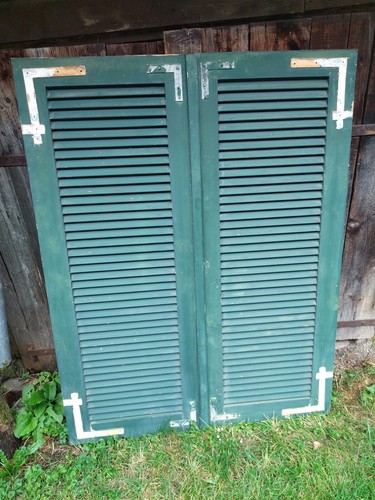 Paar fensterladen holz - 1,