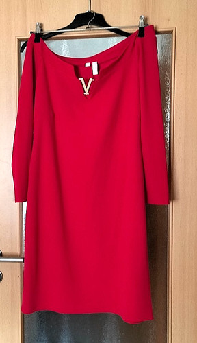 Damen etui kleid rot - rot, 48/50