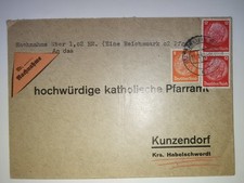 Briefe Pfarramt Kunzendorf Habelschwerdt Schlesien