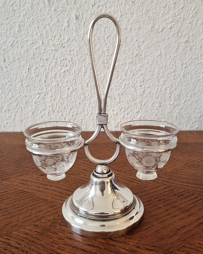 Nette alte versilberte salz - alte,