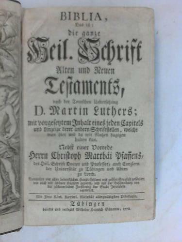 Biblia germanica das ist die - germanica:,