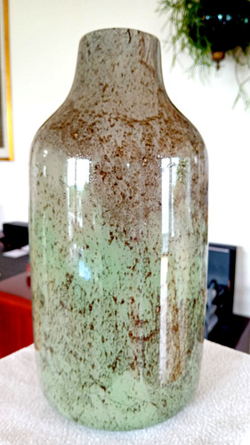 Große schwere glas vase - große,