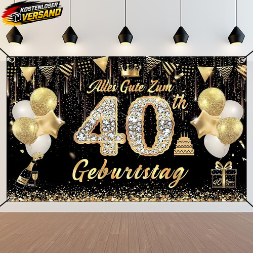 Geburtstagsbanner jahre - 40,
