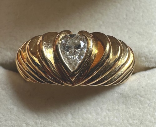 Ring mit brillant - 0.50,