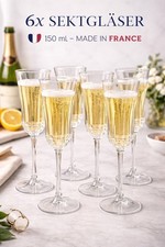 6x Sektgläser /