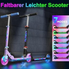 Roller Kinder mit Beleuchteten Kinderroller Scooter Faltbarer Leichter Scooter