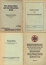Heilpraktiker Konvolut von 5 Heften Recht Versicherung etc 1934 bis 1949