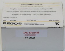 Graphiteinsätze Bego Graphit Keramik Schmelztiegel #1252