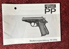 Walther PP/PPK manual , multi language, print 1974, original , vintage