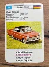 fX Schmid Quartett Ersatzkarte 5b Opel Rekord 1962