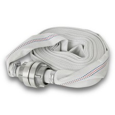 EBERTH 10m Feuerwehrschlauch Flachschlauch 1 Zoll mit Storz 25-D Kupplung B-WARE