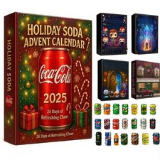 Holiday Soda Adventskalender 24-tägiger Weihnachtscountdown-Kalender Blindbox DE