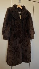 Vintage Lammfellmantel braun