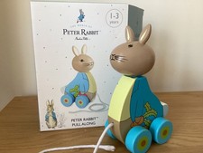 Beatrix Potter - Peter Rabbit Holzspielzeug zum Mitziehen - kostenloser 48 Stunden Versand
