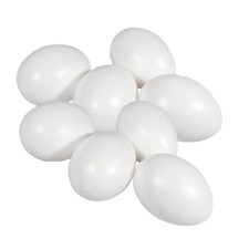Plastik-Eier 10 cm ø 8 Stück