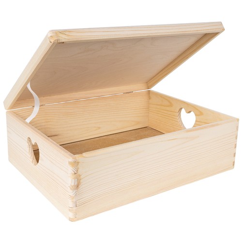 Holzkiste mit deckel - mit,