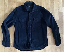 Koike Herren Feincord Overshirt-Gr. XXL-Dunkelblau-Stretch