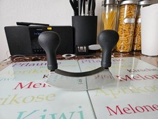 WMF - 1x Zweischneidig Wiegemesser / Kräutermesser - ROSTFREI - 17,5 cm