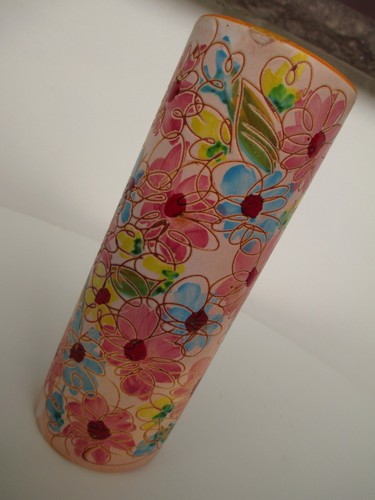 Studio keramik vase ritzdekor - keramik,