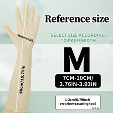 1 Paar Fisting Handschuhe  Latex Sex Erotik Fetisch Femdom BDSM Sklave -Weiß