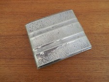 Art Deco Zigarettenetui Kraft Alpacca Hammerschlag 20er 30er Jahre (B)