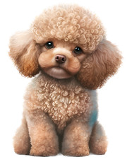 XXL 18x18cm Poodle Car Sticker