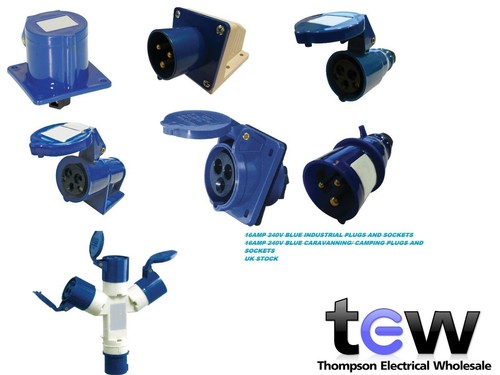 240v 16amp 3pin blau industrie - 240v,
